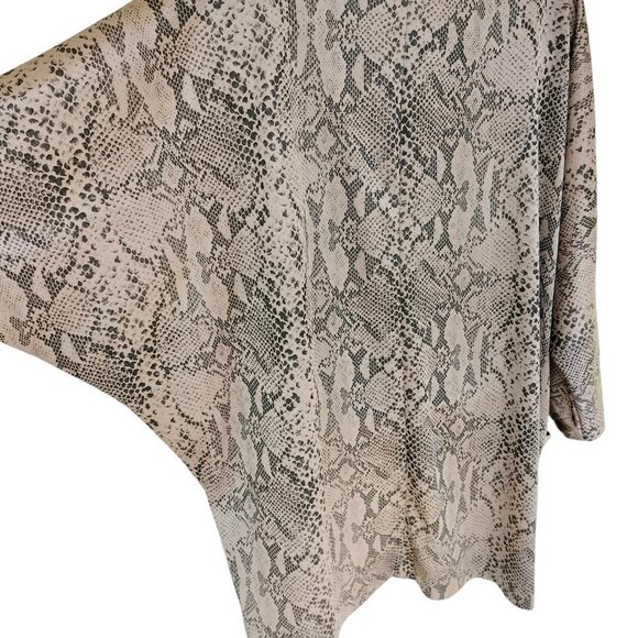 Candice Candice Women Snake Skin print Open Front Kimono - Picture 3 of 5